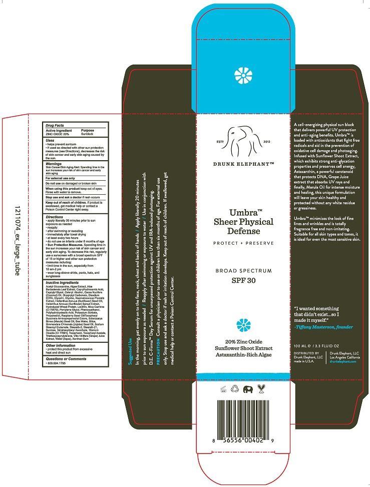 Drunk Elephant Umbra Sheer Defense Spf-30 | Zinc Oxide Cream while Breastfeeding