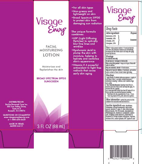 Visage Envy Facial Moisturizing Spf30 | Avobenzone, Homosalate, Octisalate, Octocrylene Lotion while Breastfeeding