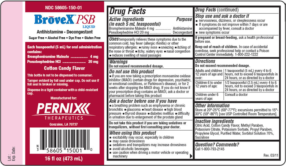 Brovex Psb | Pseudoephedrine Hydrochloride And Brompheniramine Maleate Liquid Breastfeeding