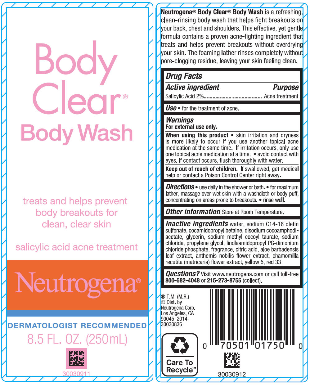 Neutrogena Body Clear Body Wash | Salicylic Acid Solution while Breastfeeding