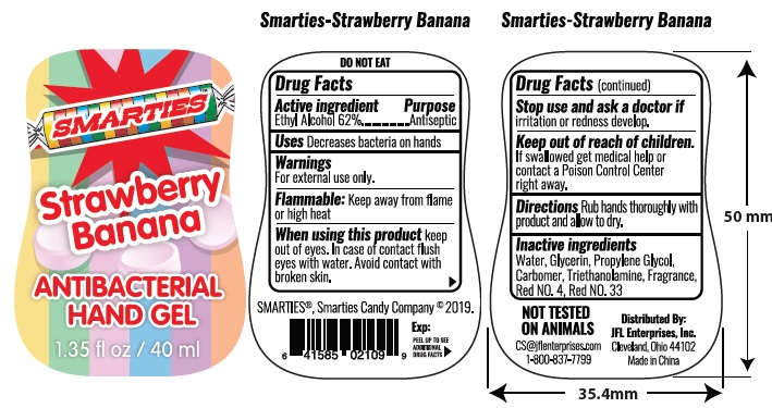 Hand Sanitizer Smarties Strawberry Banana | Alcohol Gel Breastfeeding