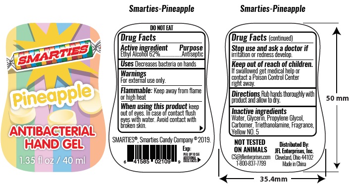 Hand Sanitizer Smarties Pineapple | Alcohol Gel Breastfeeding