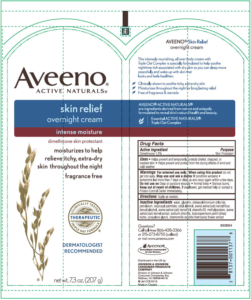 Aveeno Active Naturals Skin Relief Overnight | Dimethicone Cream while Breastfeeding