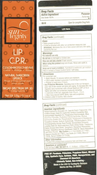 Suntegrity Lip Cpr Lipstick Fuchsia Flare Spf30 | Zinc Oxide Lipstick while Breastfeeding