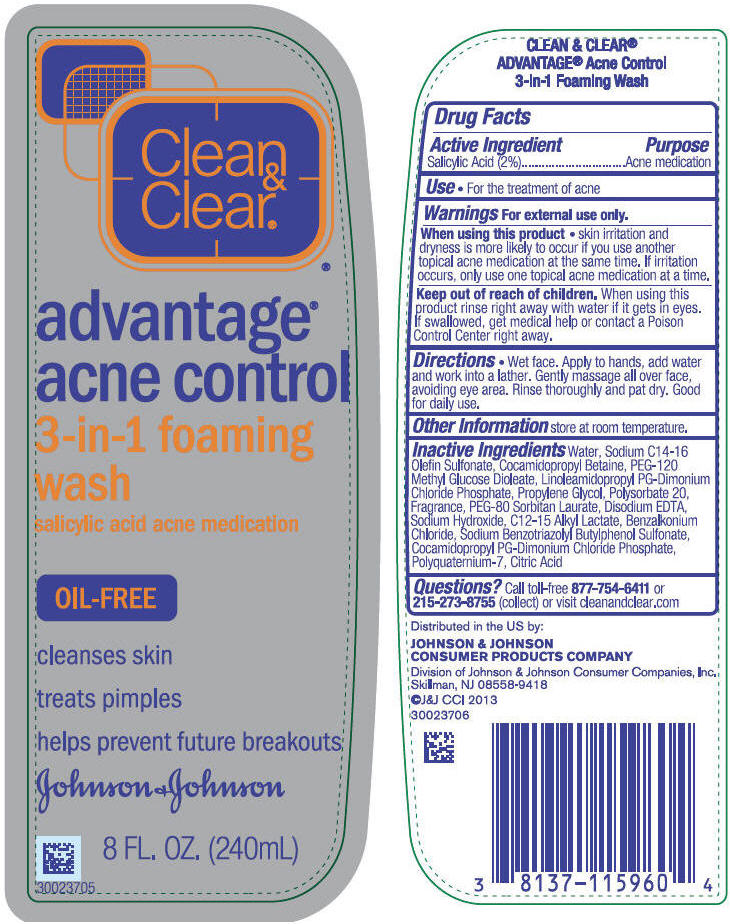 Clean And Clear Advantage Acne Control 3 In 1 Foaming Wash | Salicylic Acid Liquid while Breastfeeding