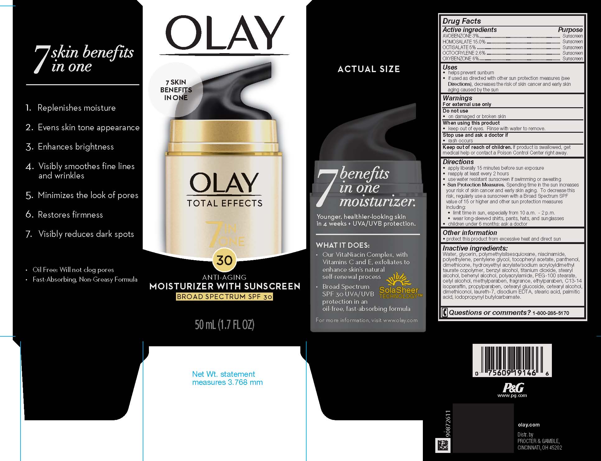 Olay Total Effects Anti-aging Moisturizer Broad Spectrum Spf 30 Breastfeeding