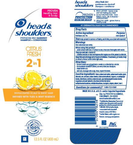 Head And Shoulders Citrus Fresh 2in1 | Pyrithione Zinc Shampoo while Breastfeeding