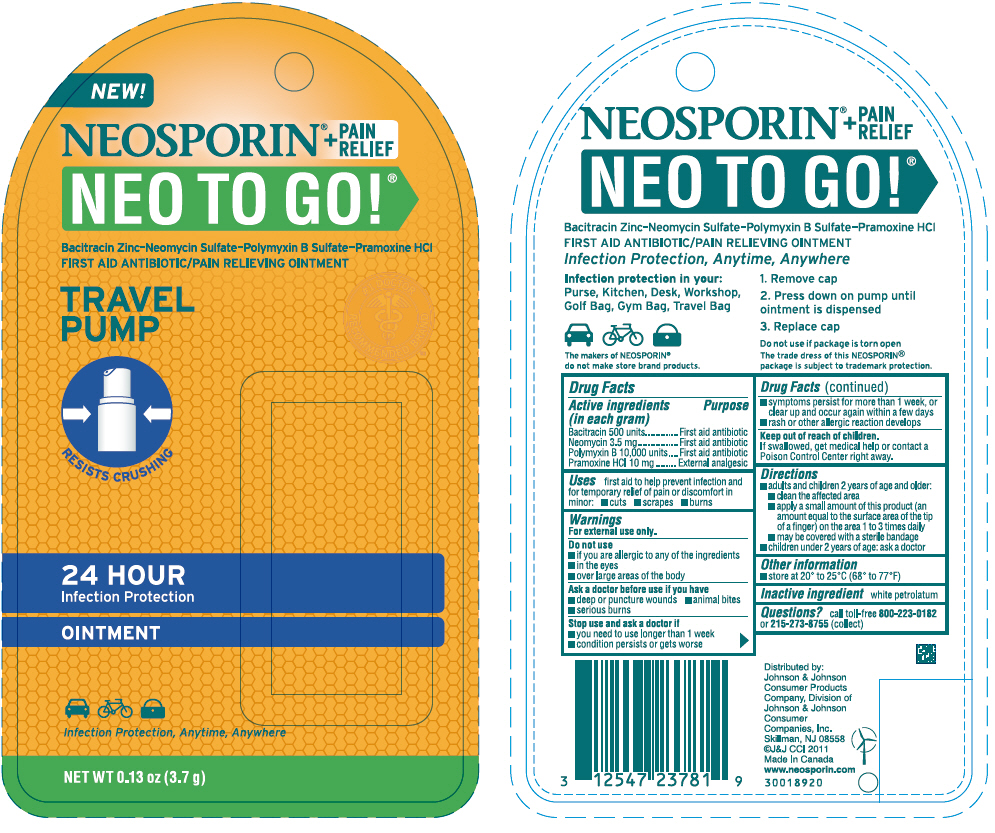 Neosporin Plus Pain Relief Neo To Go First Aid Antibiotic Pain Relieving Breastfeeding