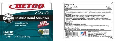 Clario Instant Hand Sanitizer | Alcohol Soap Breastfeeding