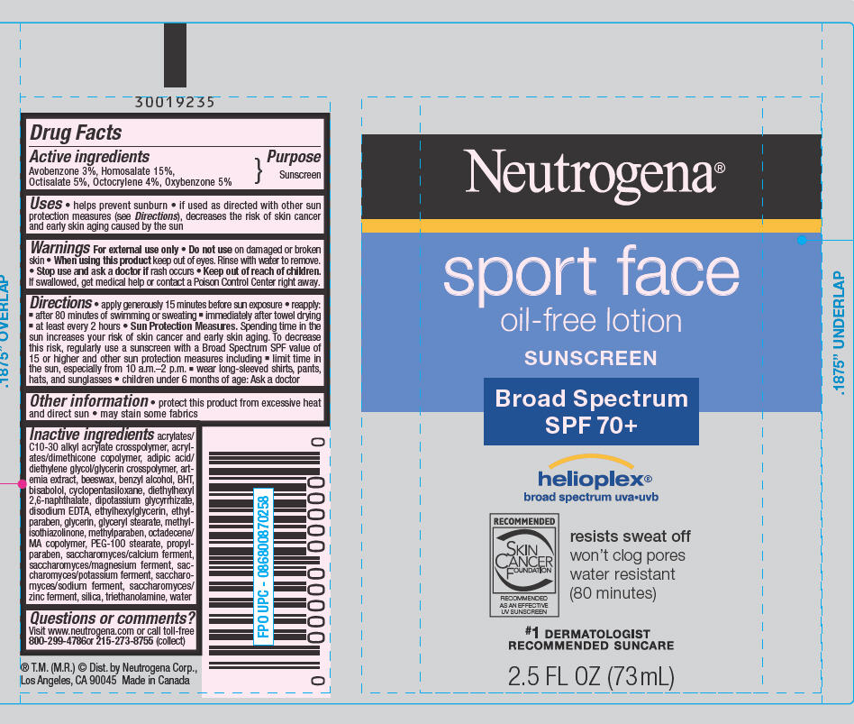 Neutrogena Sport Face Oil Free Sunscreen Broad Spectrum Spf70 Plus Breastfeeding