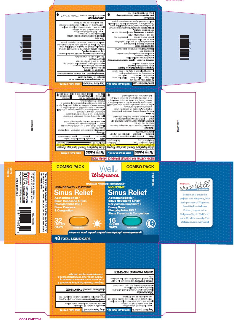 Day Time Night Time Sinus Relief | Acetaminophen, Doxylamine Succinate, Phenylephrine Hcl Kit while Breastfeeding