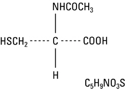 structural formula acetylcysteine