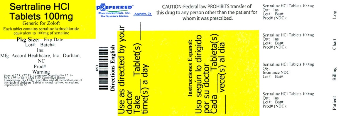 Sertraline HCl Tablets 100mg