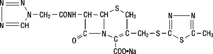 Cefazolin structural formula