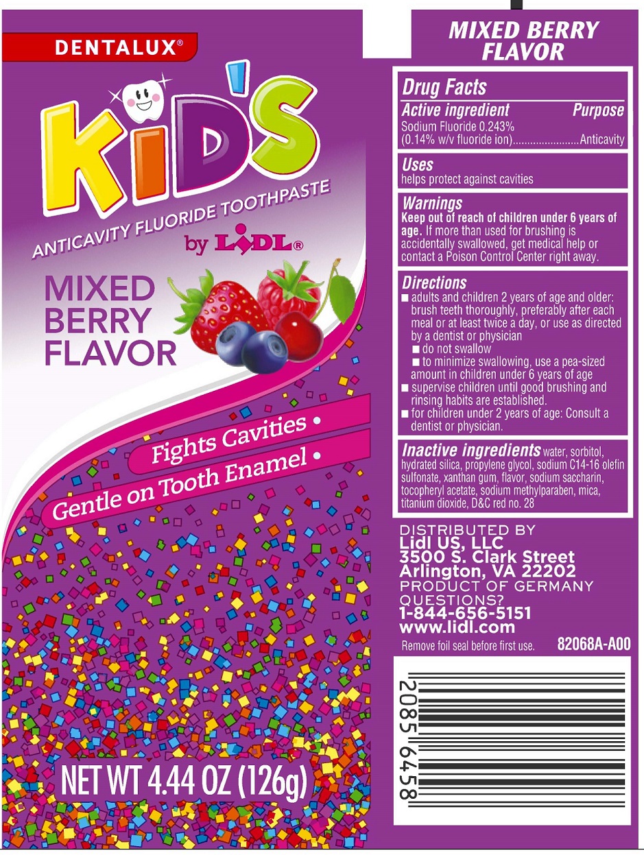 Dentalux Kids Anticavity Fluoride Tooth Mixed Berry | Sodium Fluoride Paste while Breastfeeding