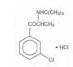 bupropion hydrochloride chemical structure