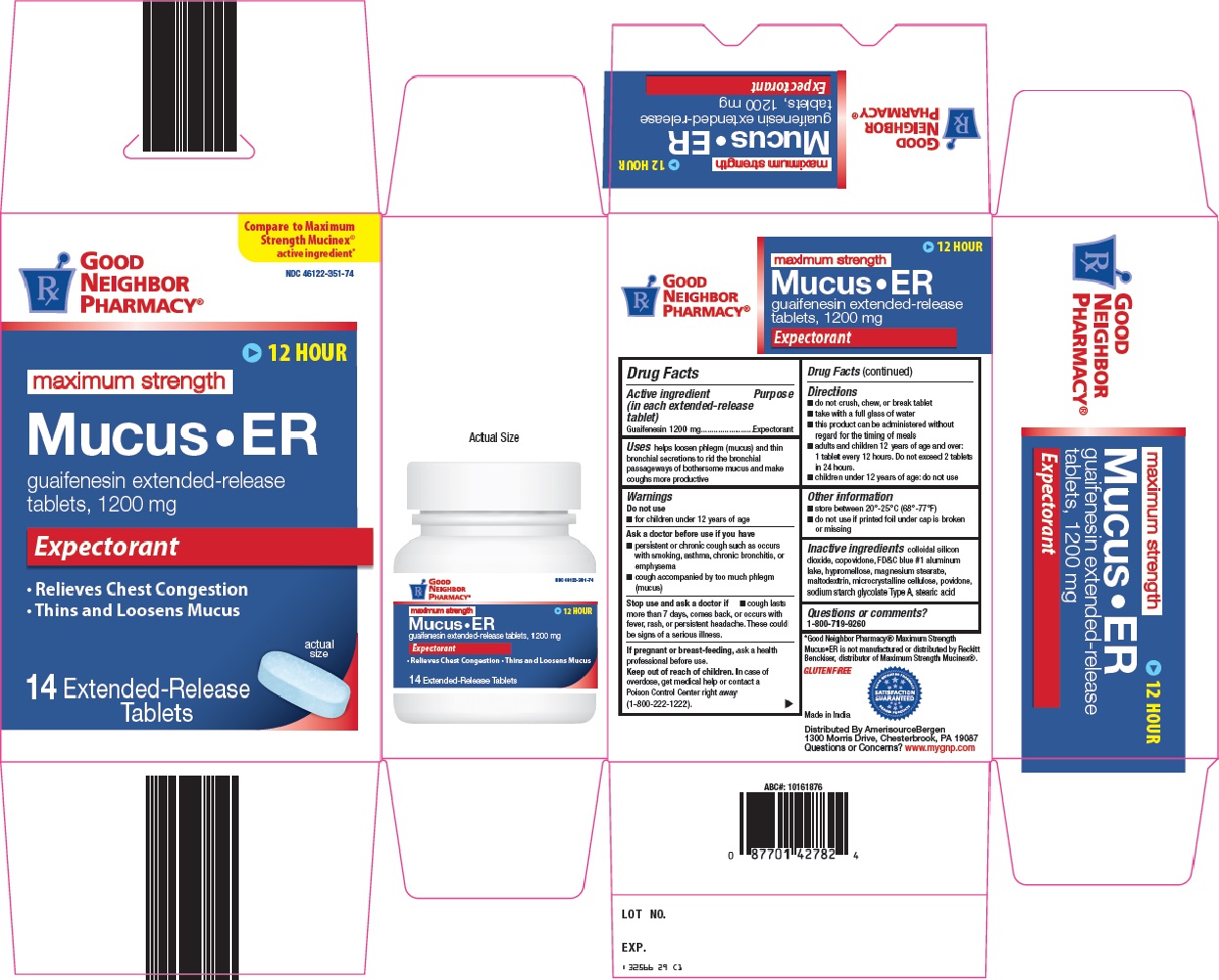 Good Neighbor Pharmacy Mucus Er | Guaifenesin Tablet, Extended Release Breastfeeding