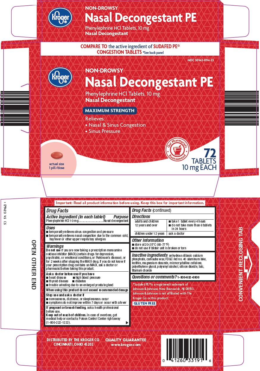 Nasal Decongestant Pe Non Drowsy Maximum Strength | Phenylephrine Hydrochloride Tablet while Breastfeeding