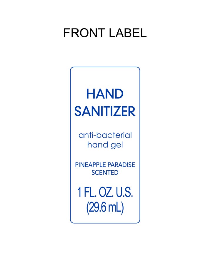 Pineapple Paradise Scented Hand Sanitizer | Ethyl Alcohol Gel while Breastfeeding