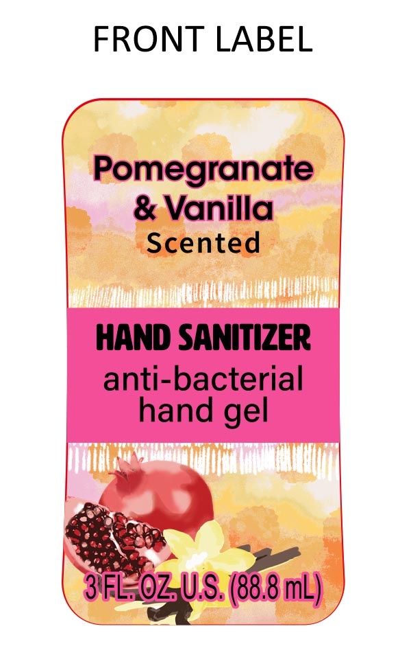 Pomegranate Vanilla Scented Hand Sanitizer | Ethyl Alcohol Gel while Breastfeeding