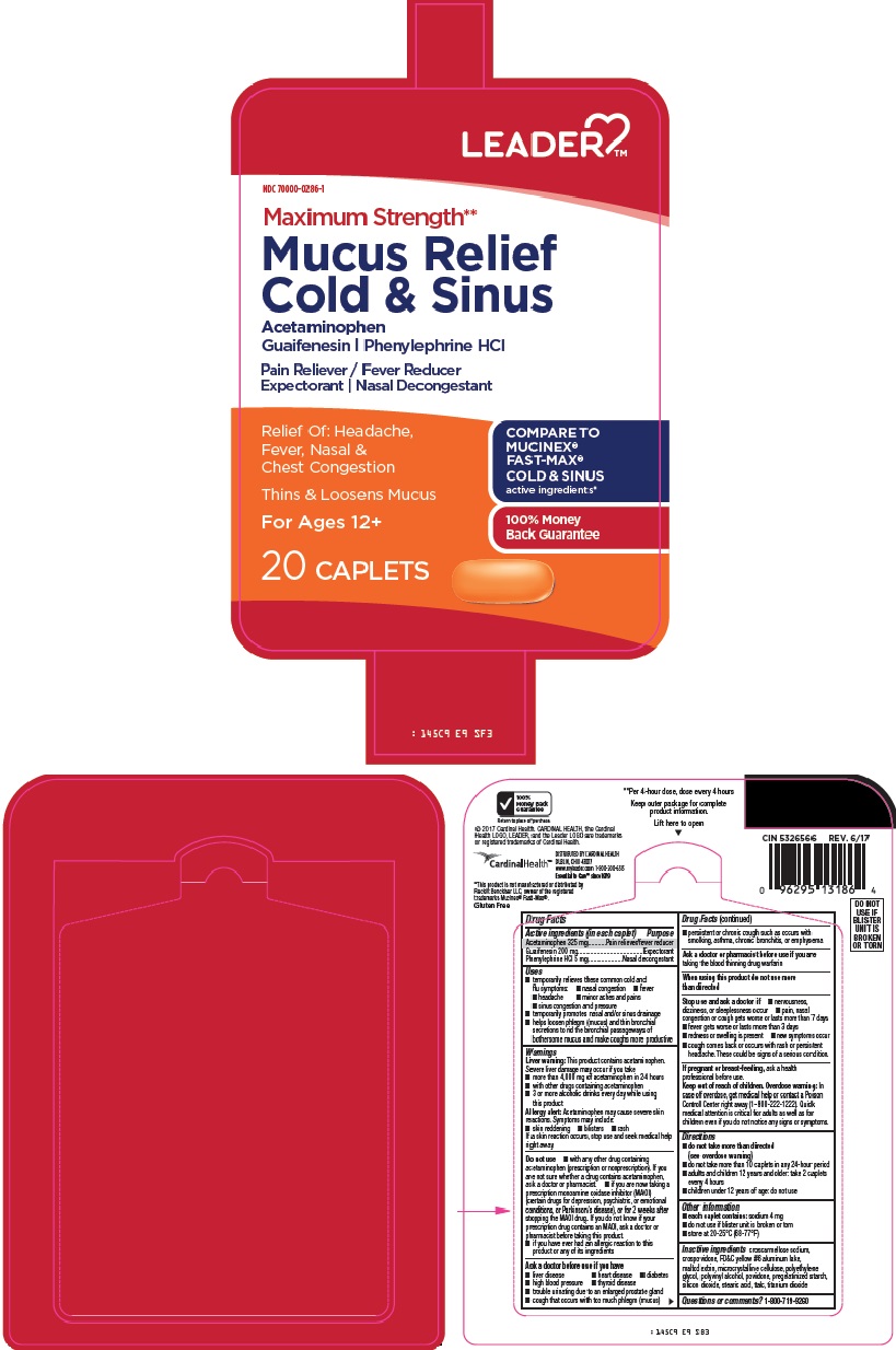 Leader Mucus Relief Cold And Sinus | Acetaminophen, Guaifenesin, Phenylephrine Hcl Tablet while Breastfeeding