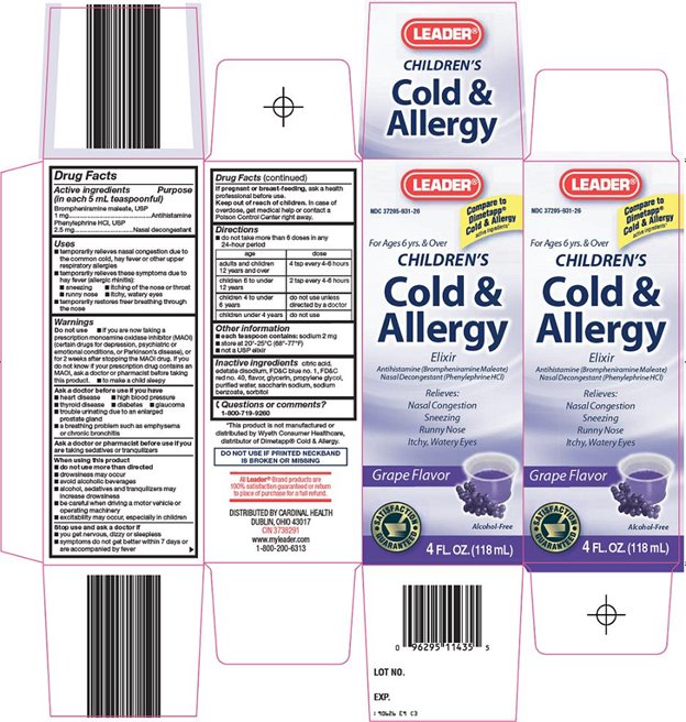 Leader Childrens Cold And Allergy | Phenylephrine Hcl, Brompheniramine Maleate Liquid while Breastfeeding
