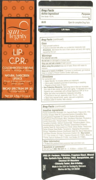 Suntegrity Lip Cpr Lipstick Sunburst Pink Spf30 | Zinc Oxide Lipstick while Breastfeeding