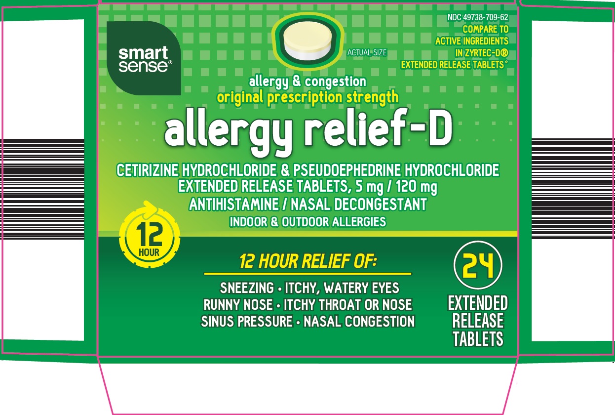 Smart Sense Allergy Relief D | Cetirizine Hcl, Pseudoephedrine Hcl Tablet, Extended Release Breastfeeding