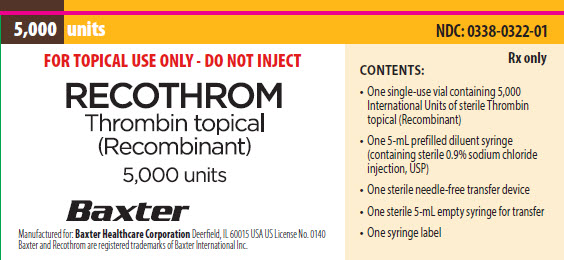 Recothrom Carton Label  NDC 0338-0322-01
