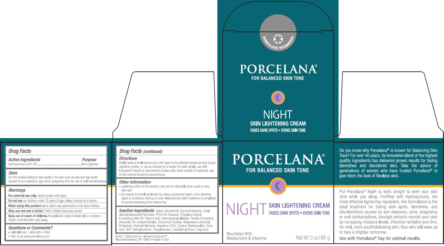 Porcelana Night Skin Lightening | Hydroquinone Cream Breastfeeding
