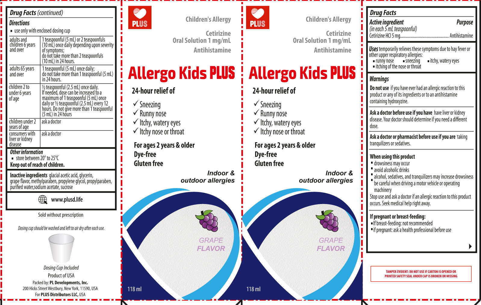 Allergo Kids Plus | Cetirizine Hcl Liquid Breastfeeding