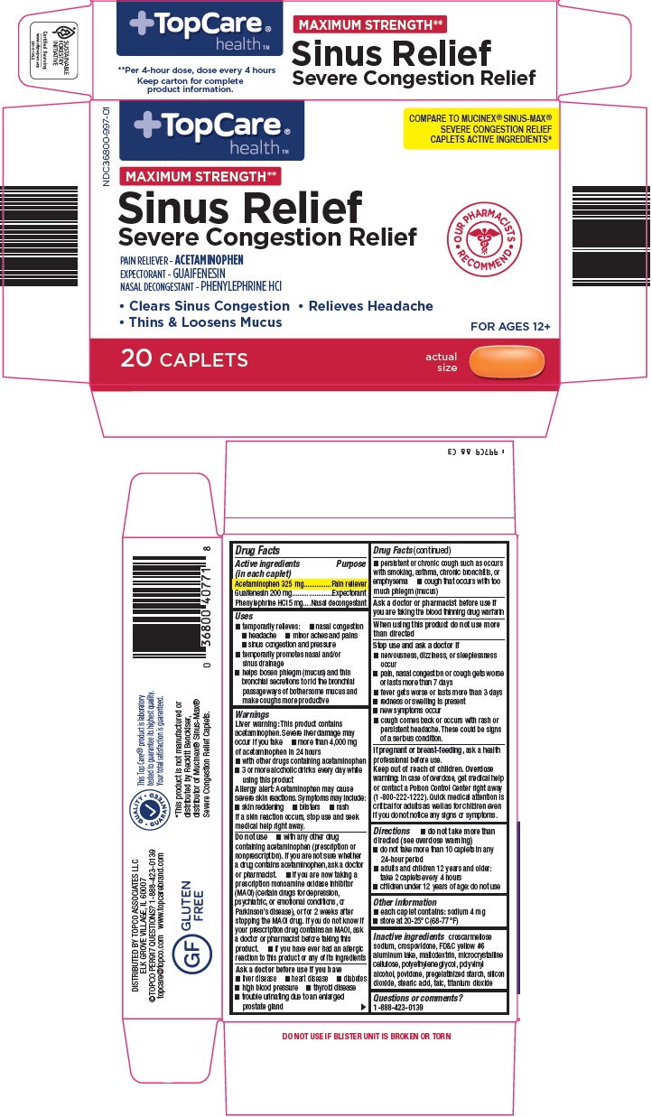 Topcare Sinus Relief | Acetaminophen, Guaifenesin, Phenylephrine Hcl Tablet while Breastfeeding