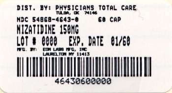 image of 150 mg package label