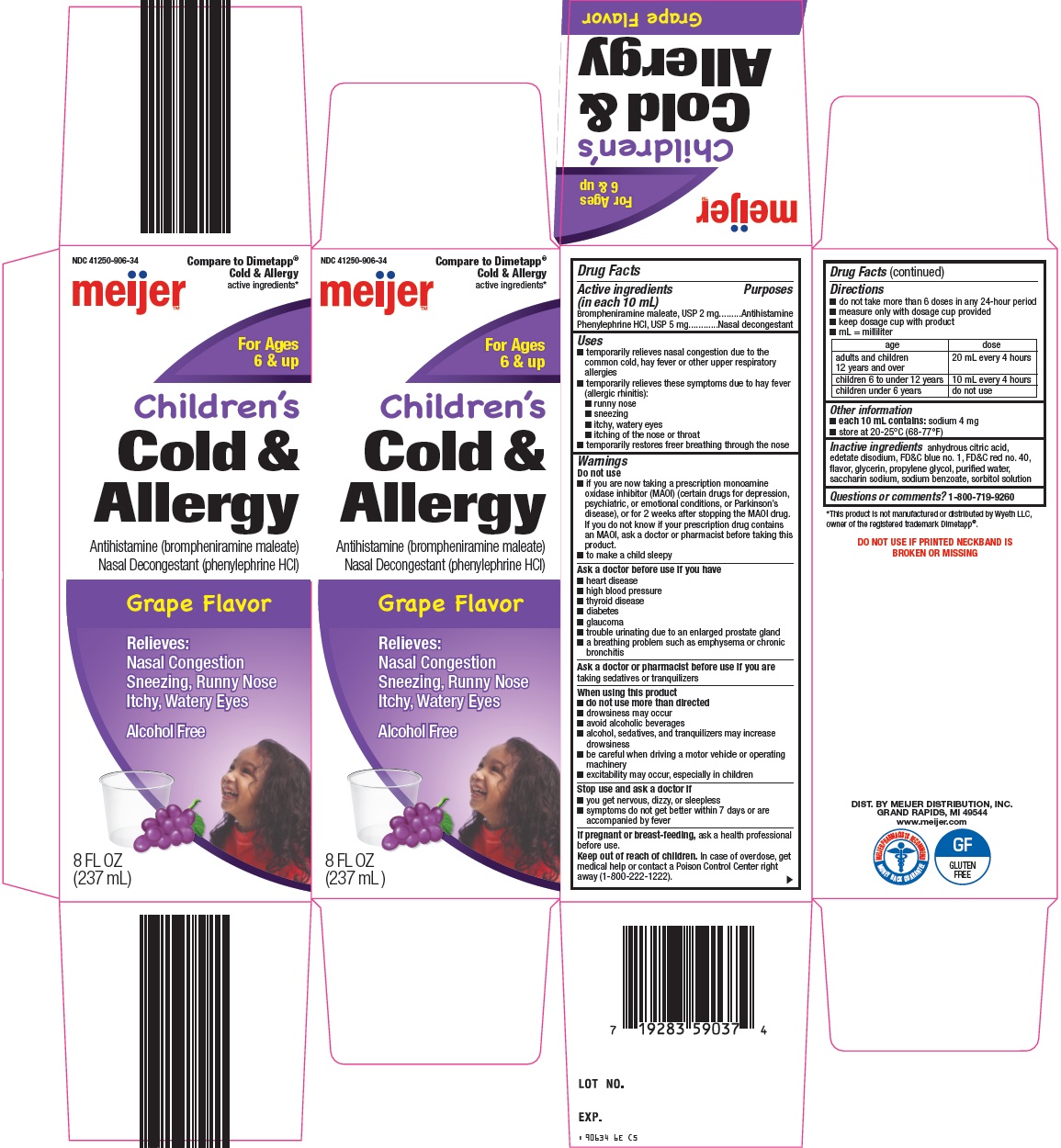 Cold And Allergy Childrens | Phenylephrine Hcl, Brompheniramine Maleate Solution while Breastfeeding