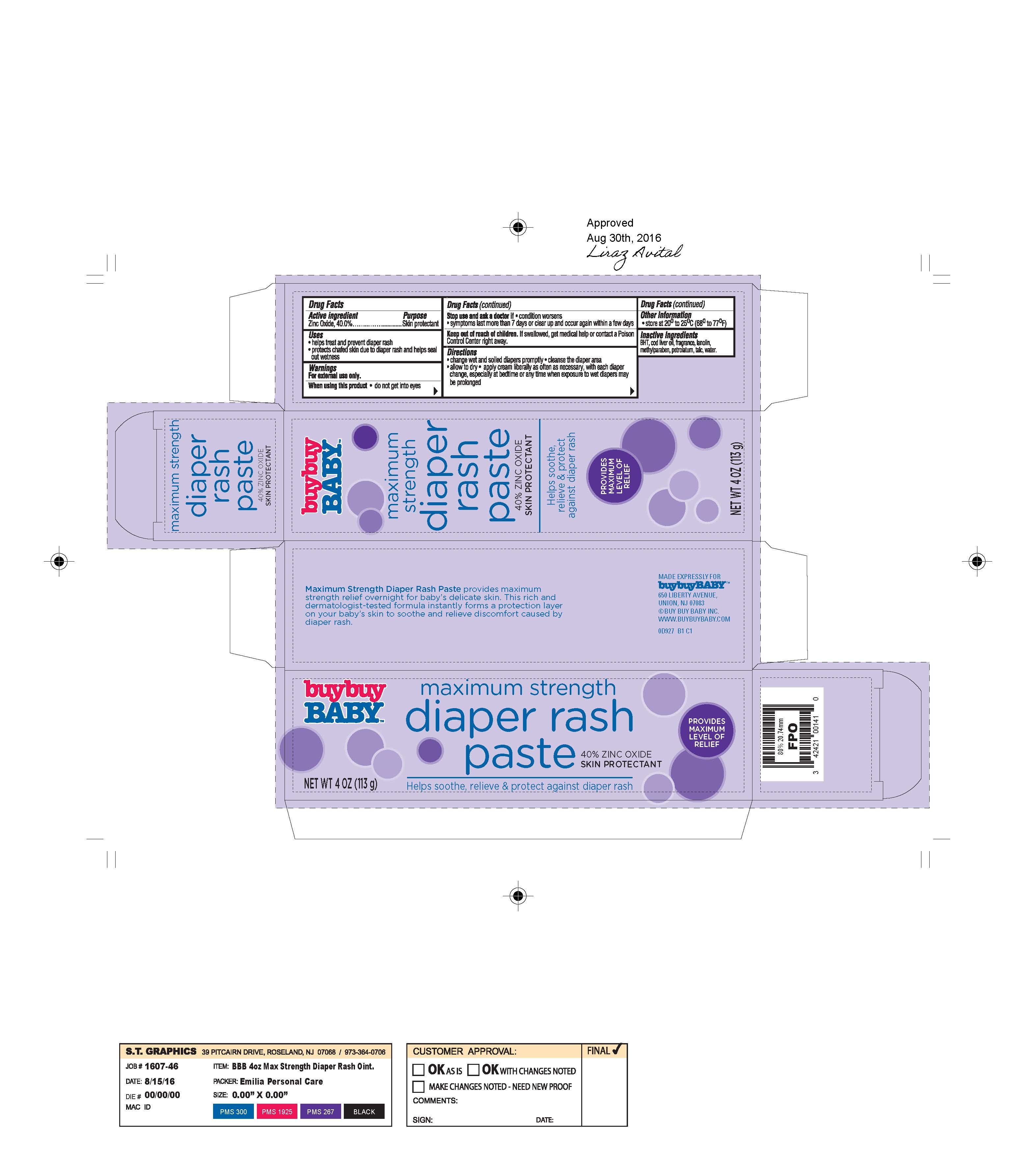 Buybuybaby Maximum Strength Diaper Rash Skin Protectant | Zinc Oxide Paste while Breastfeeding