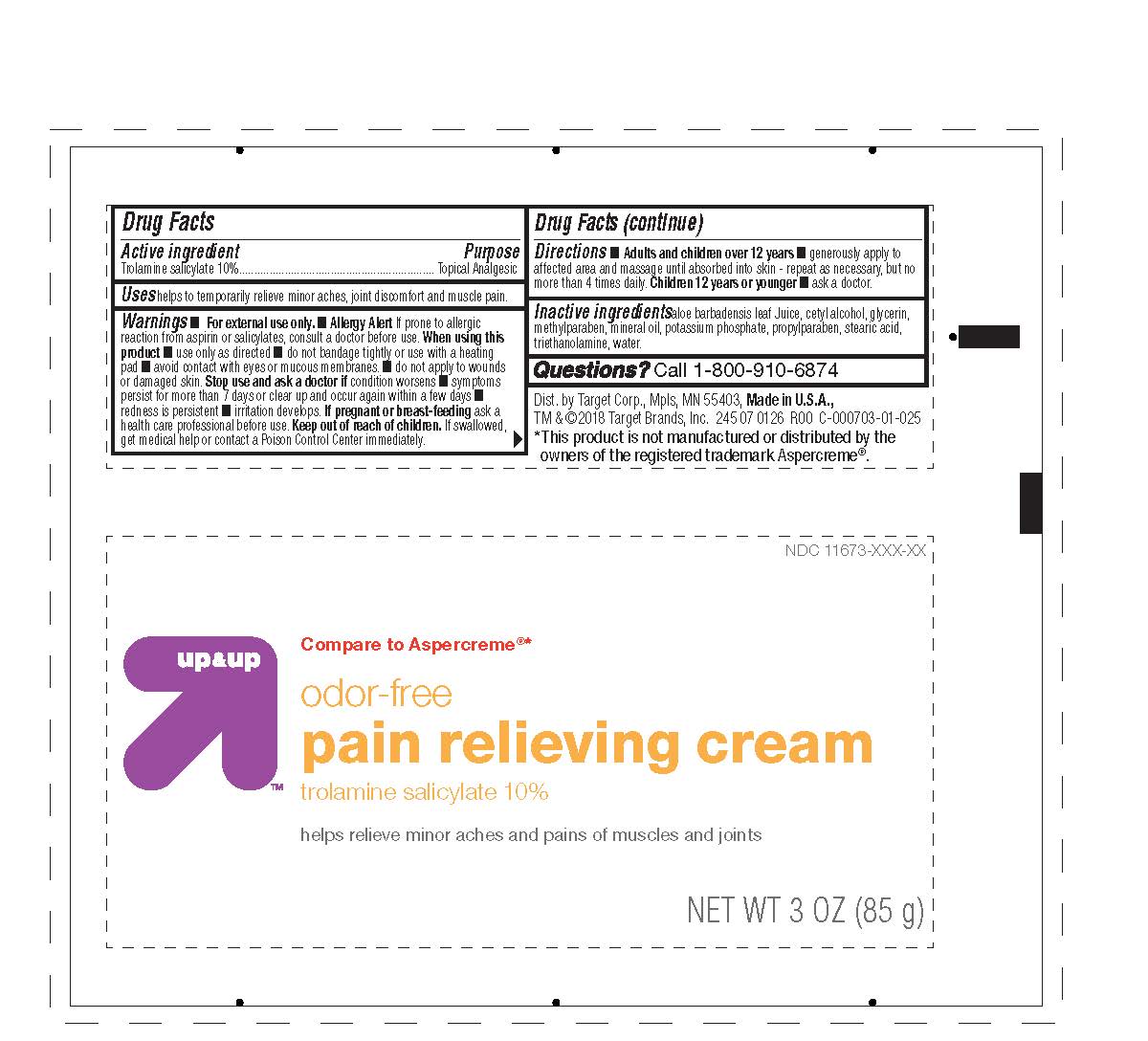 Up And Up Odor-free Pain Relieving Cream | Trolamine Salicylate Cream Breastfeeding