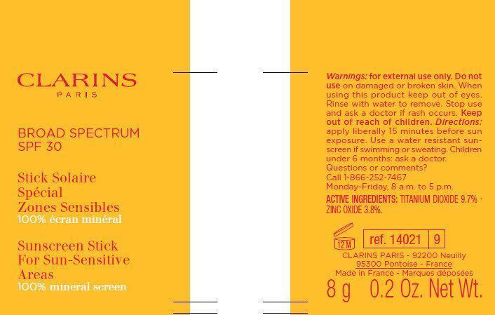 Clarins Broad Spectrum Spf 30 Sunscreen For Sun-sensitive Areas | Titanium Dioxide, Zinc Oxide Stick Breastfeeding