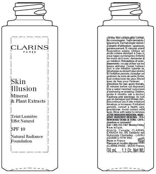 Clarins Skin Illusion Spf 10 Natural Radiance Foundation Tint 116.5 | Titanium Dioxide Liquid while Breastfeeding