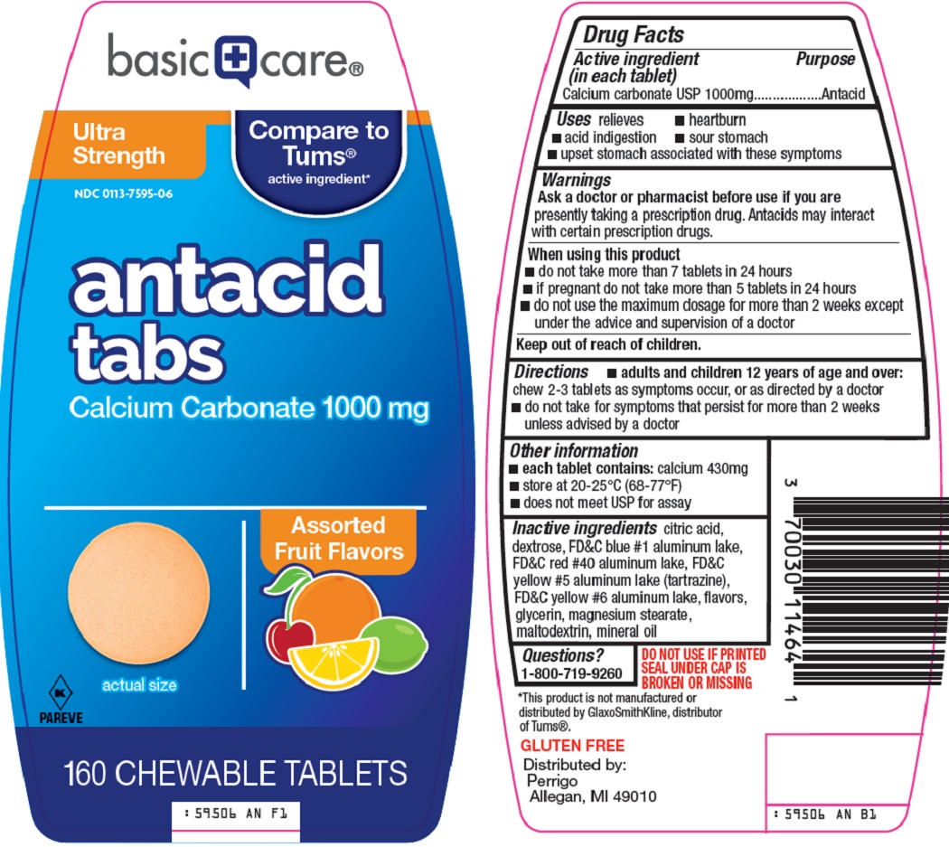 Basic Care Antacid | Calcium Carbonate Tablet, Chewable Breastfeeding