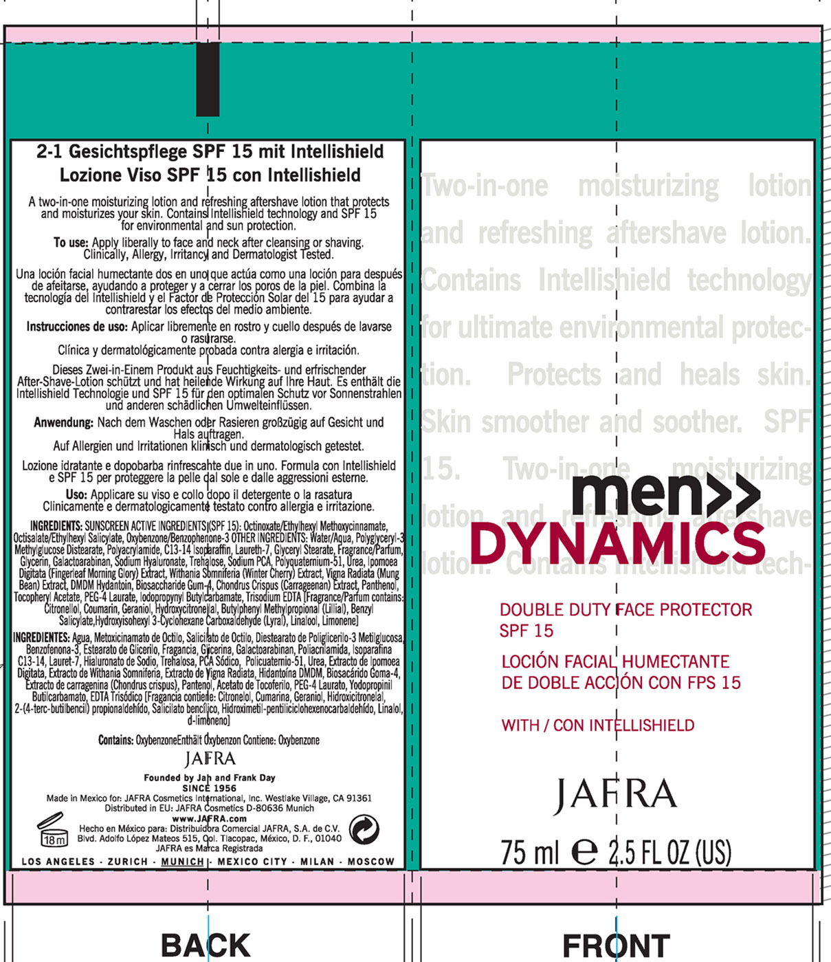 Men Dynamics Double Duty Face Protector Spf 15 | Octinoxate, Octisalate, Oxybenzone Cream while Breastfeeding