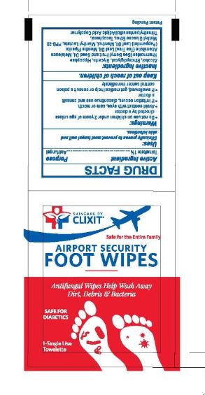 Is Clixit Foot Wipes 3 Pack | Tolnaftate Foot Wipe Liquid safe while breastfeeding