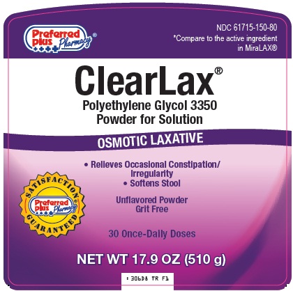 Preferred Plus Clearlax | Polyethylene Glycol 3350 Powder, For Solution Breastfeeding