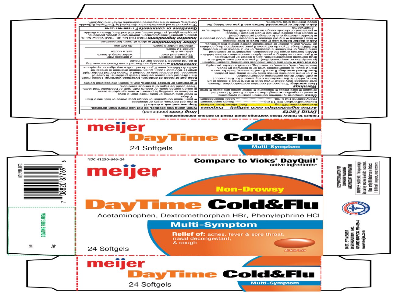 Daytime Cold And Flu | Acetaminohpen, Dextromethorphan Hbr, Phenylephrine Hcl Capsule Breastfeeding