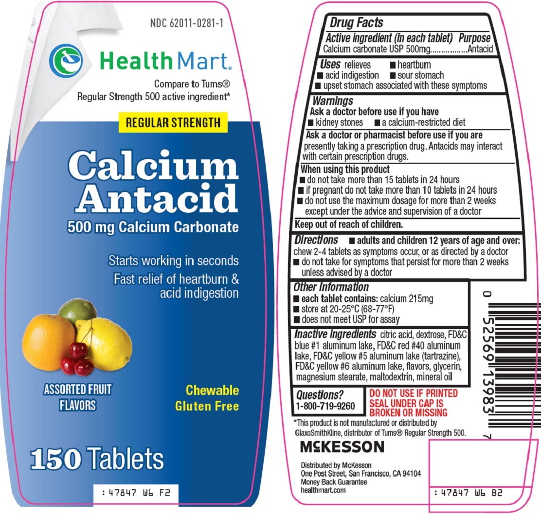 Health Mart Calcium Antacid | Calcium Carbonate Tablet, Chewable Breastfeeding