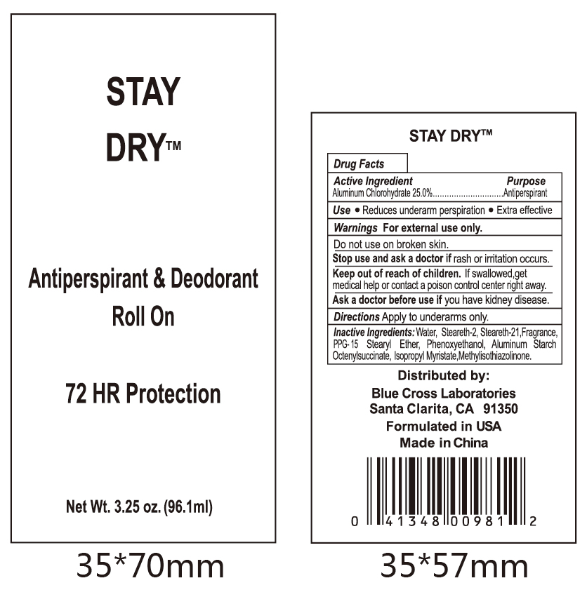 Stay Dry Deodorant Roll On | Aluminum Chlorohydrate Stick while Breastfeeding