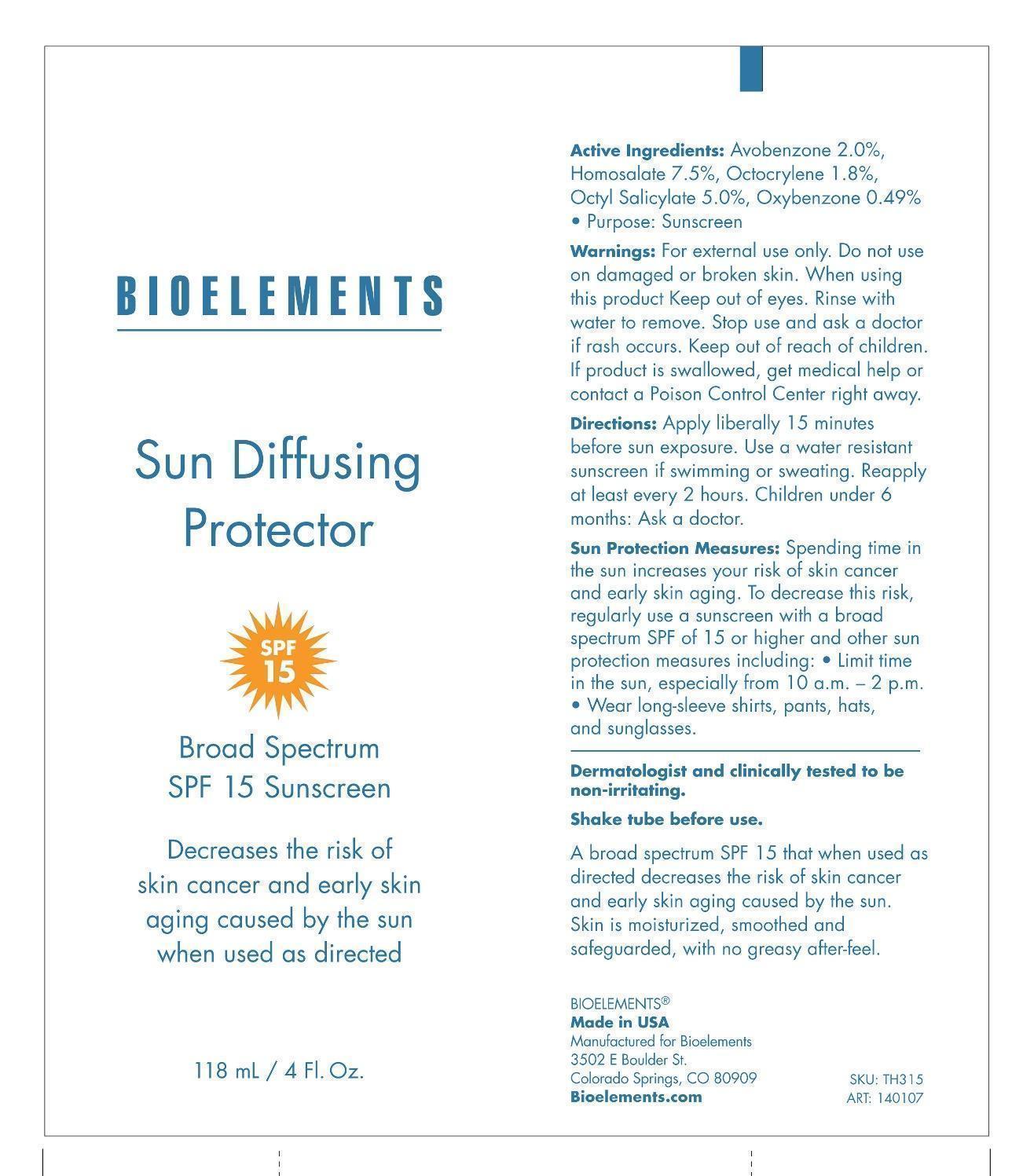 Sun Diffusing Protector Spf 15 Bioelements while Breastfeeding