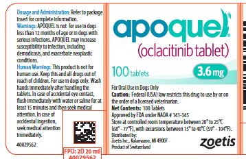 3.6 mg Tablet Bottle Label