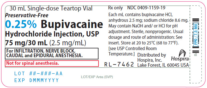 PRINCIPAL DISPLAY PANEL - 75 mg/30 mL Vial Tray - 1159