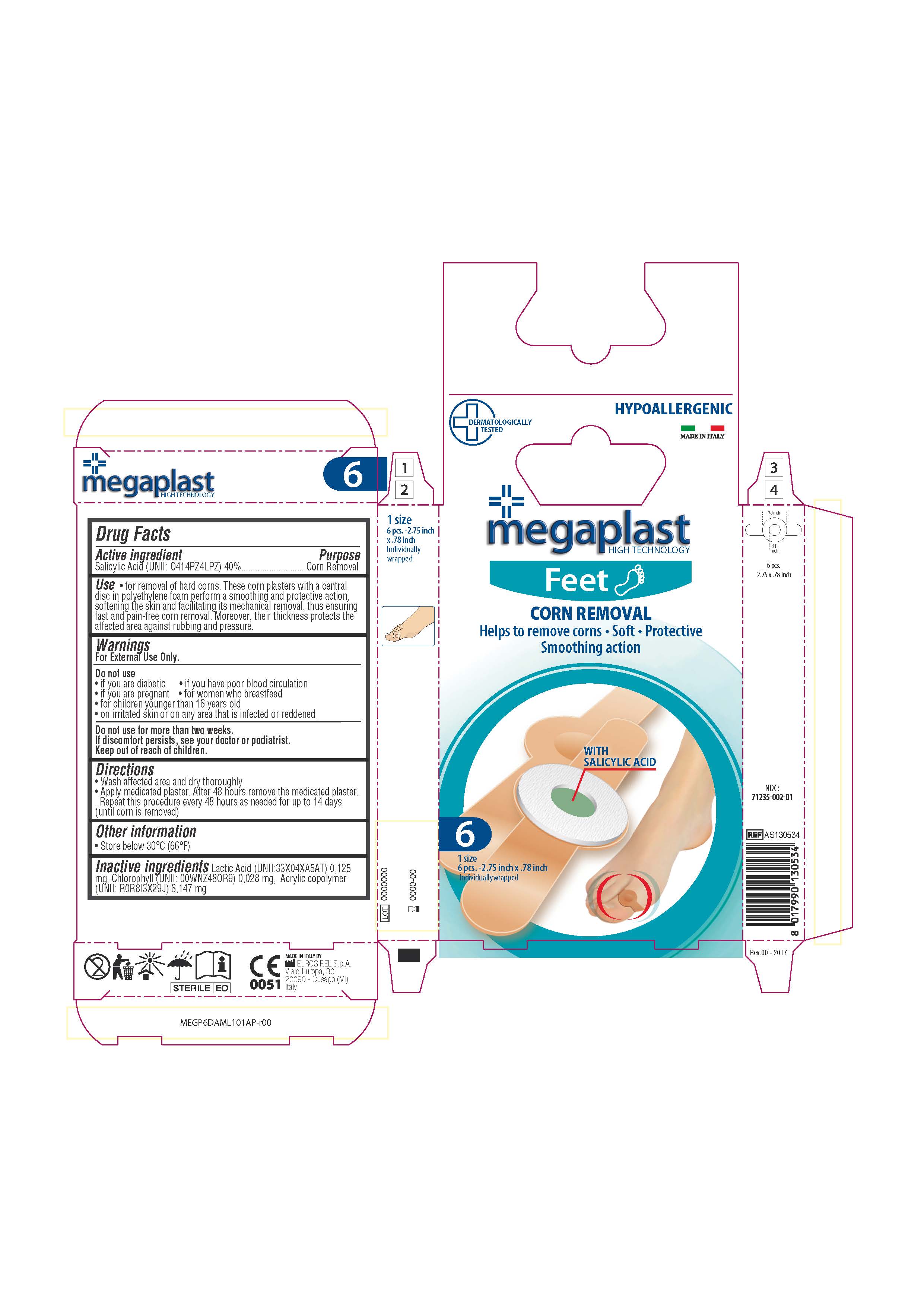 Megaplast Feet Corn Removal Plaster Salicylic Acid Plaster while Breastfeeding