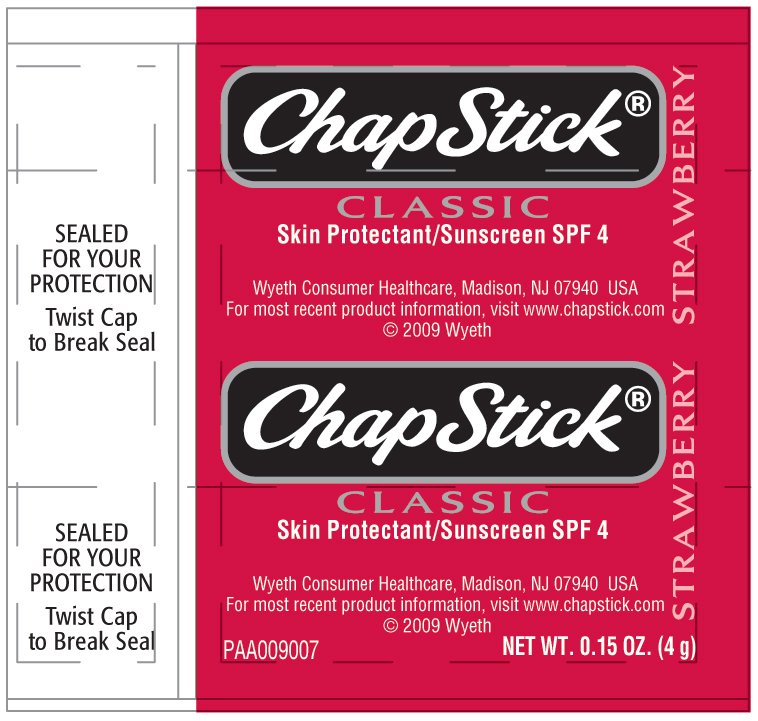 ChapStick Classic Strawberry Label